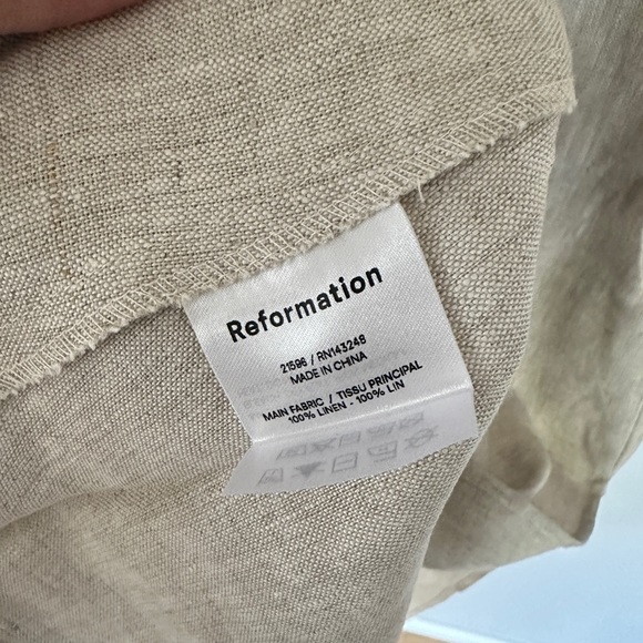 NWOT Reformation Gitane Dress in Oatmeal - size M - Picture 8 of 10